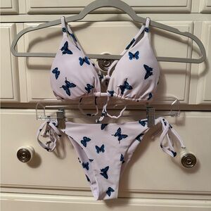 Butterfly Print Bikini Set